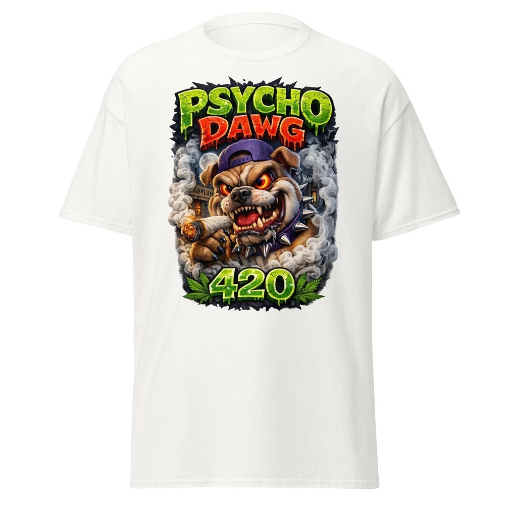Psycho Dawg Strain T-Shirt White Shirt